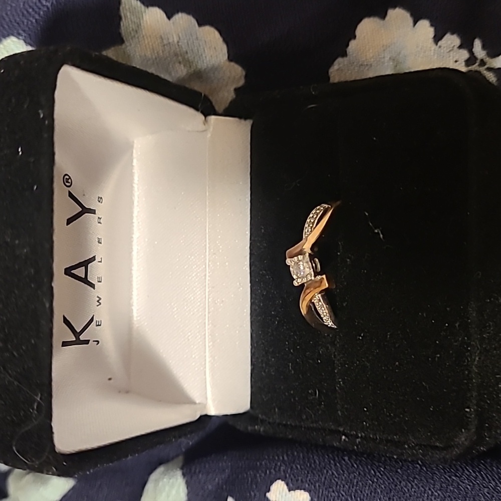 Kay Jewelers Rose gold and diamond ring